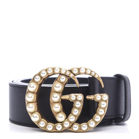 gucci pearl belt cream